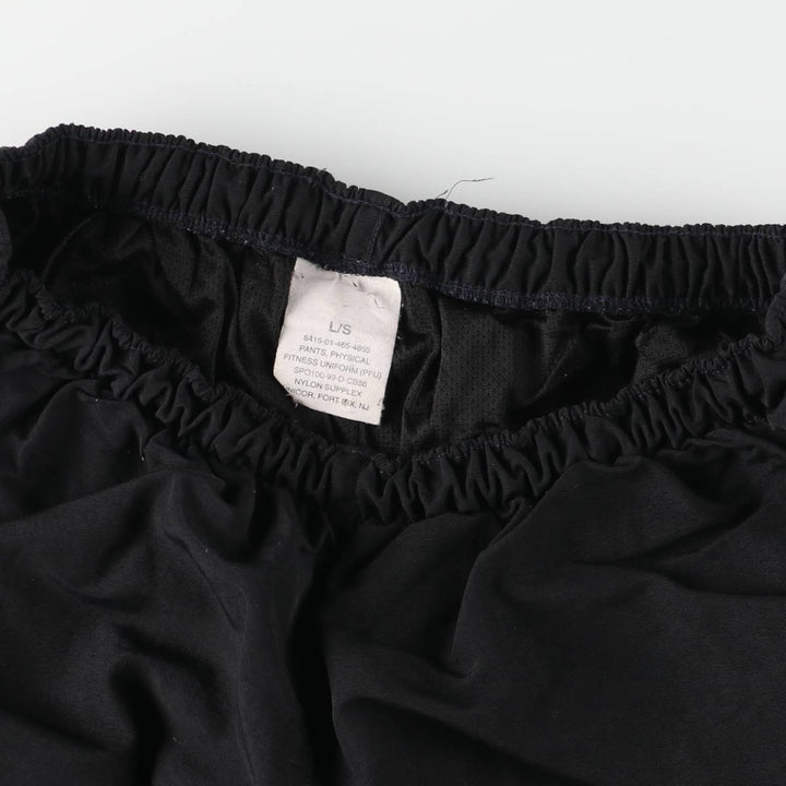 1990'S US Military PFU Training Pants, Nylon, Shaka Shaka Pants, Made in USA, Size L Nylon black type Vintage Second Hand