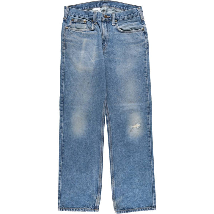 Carhartt Tapered Denim Pants for Men, W34 equivalent cotton blue type Vintage Second Hand