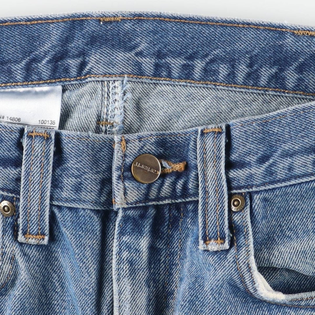 Carhartt Tapered Denim Pants for Men, W34 equivalent cotton blue type Vintage Second Hand