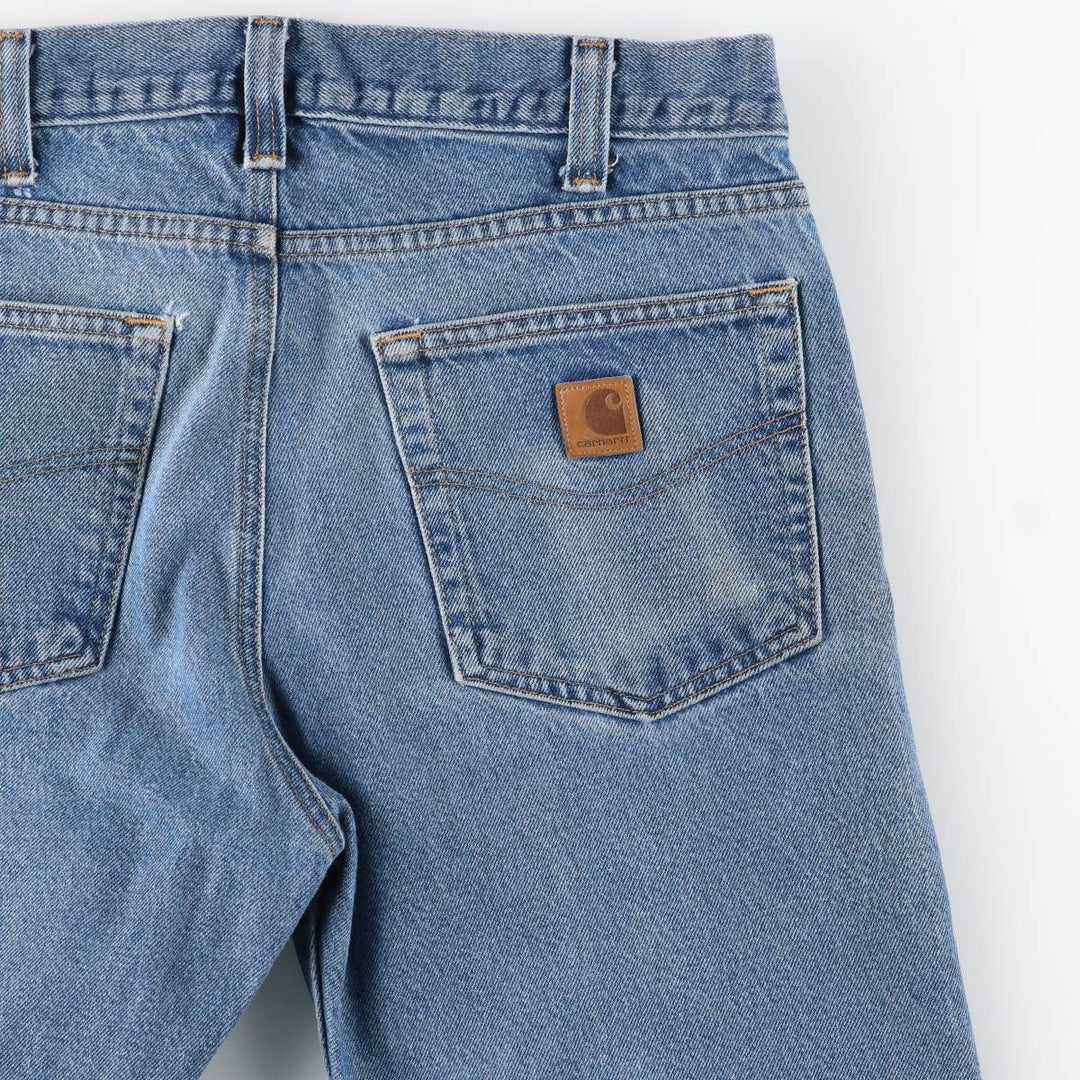 Carhartt Tapered Denim Pants for Men, W34 equivalent cotton blue type Vintage Second Hand