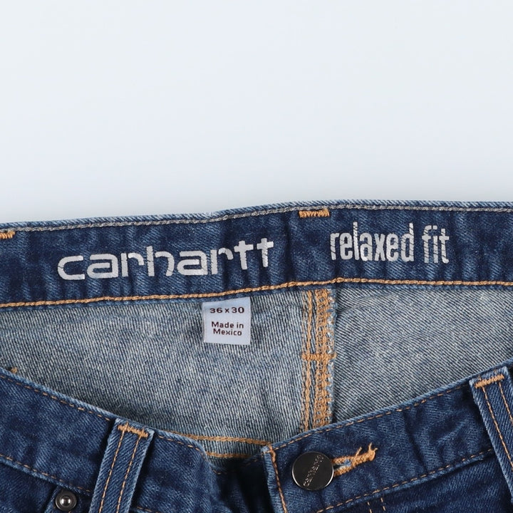 Carhartt Tapered Denim Pants for Men, W37 cotton blue type Vintage Second Hand