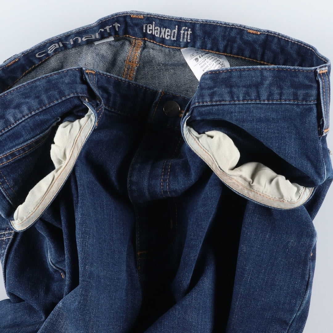 Carhartt Tapered Denim Pants for Men, W37 cotton blue type Vintage Second Hand