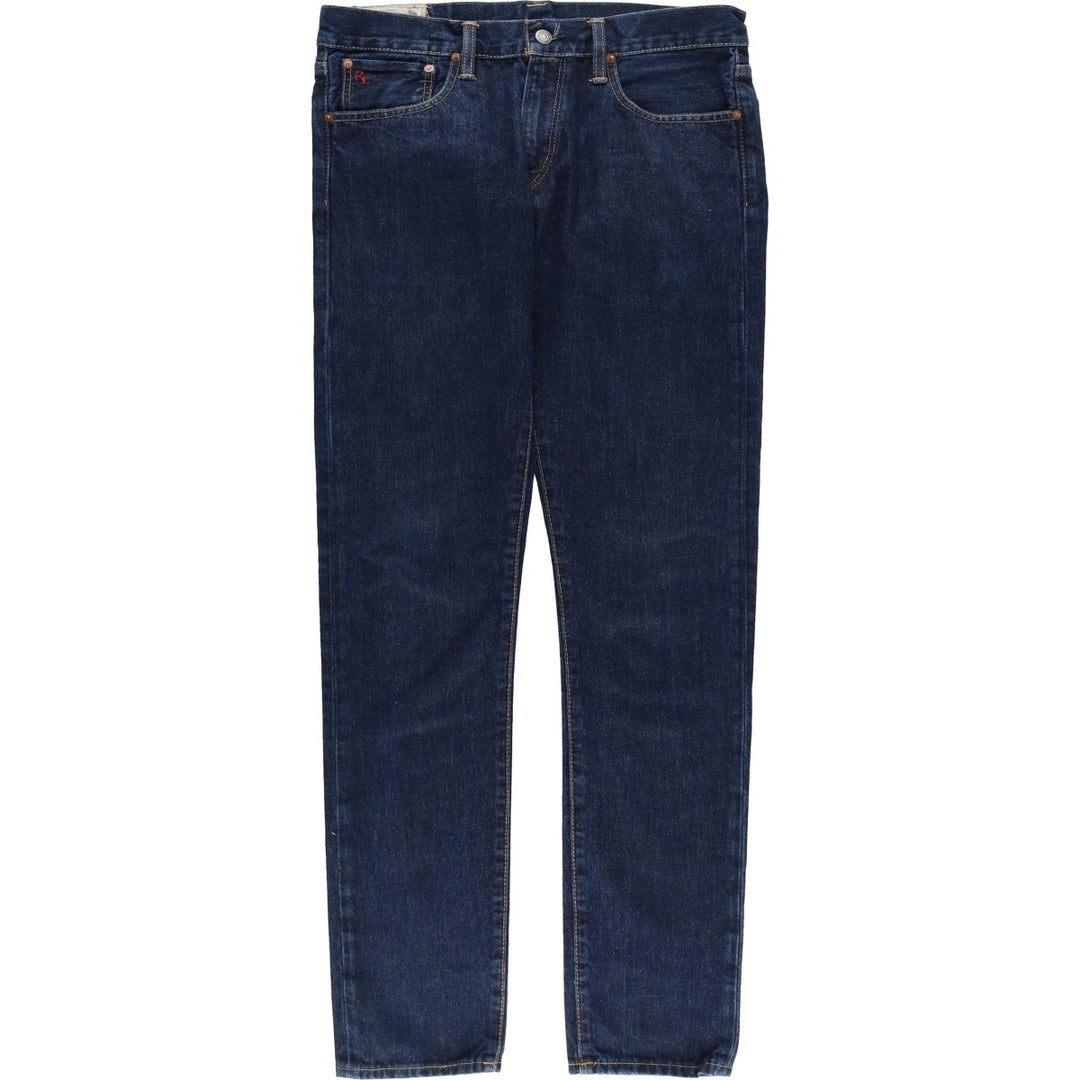Ralph Lauren Polo RALPH LAUREN Men's Tapered Denim Pants, Size W34 cotton Navy blue Vintage Second Hand