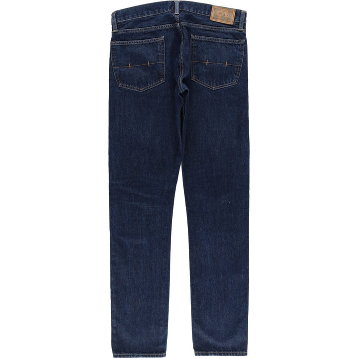 Ralph Lauren Polo RALPH LAUREN Men's Tapered Denim Pants, Size W34 cotton Navy blue Vintage Second Hand
