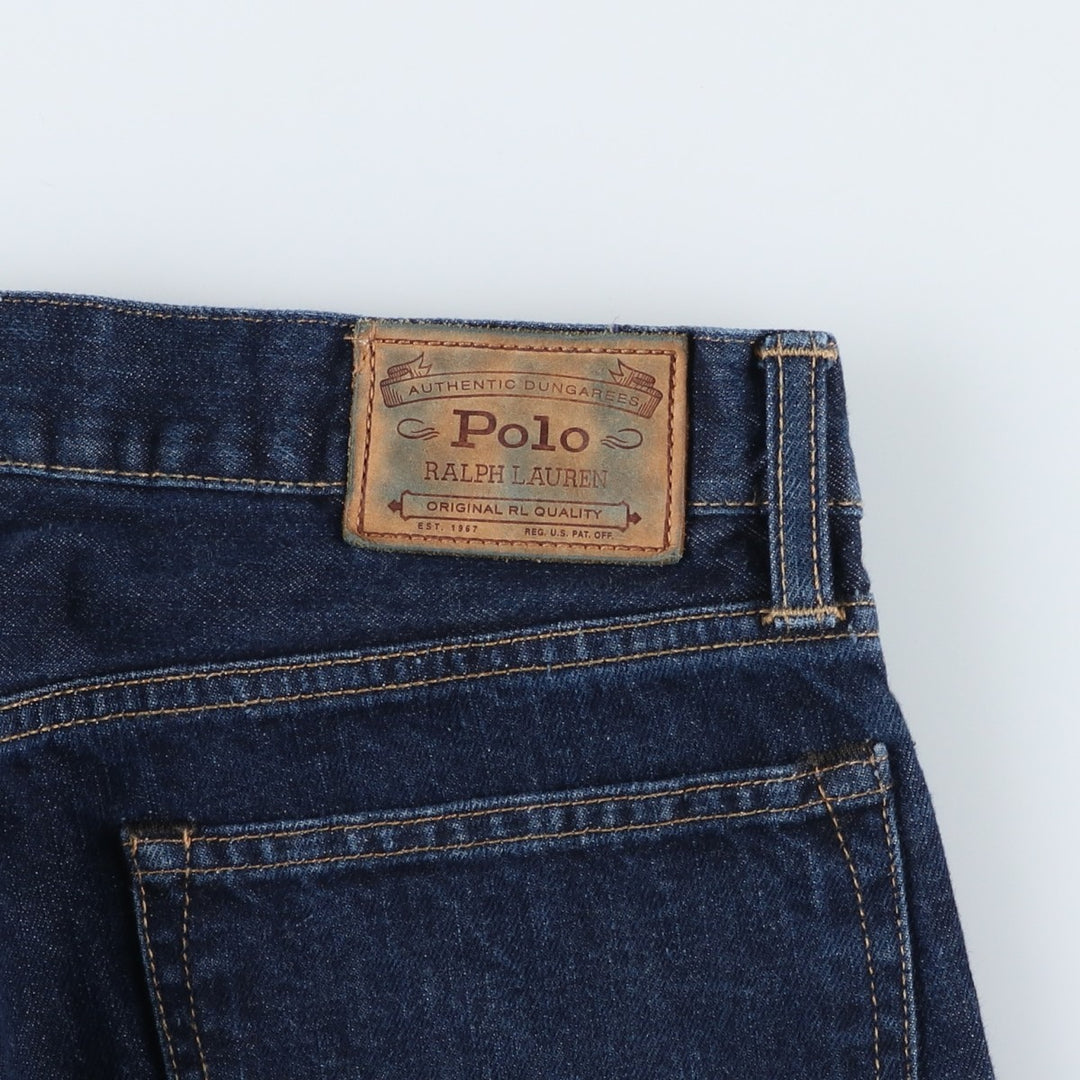 Ralph Lauren Polo RALPH LAUREN Men's Tapered Denim Pants, Size W34 cotton Navy blue Vintage Second Hand
