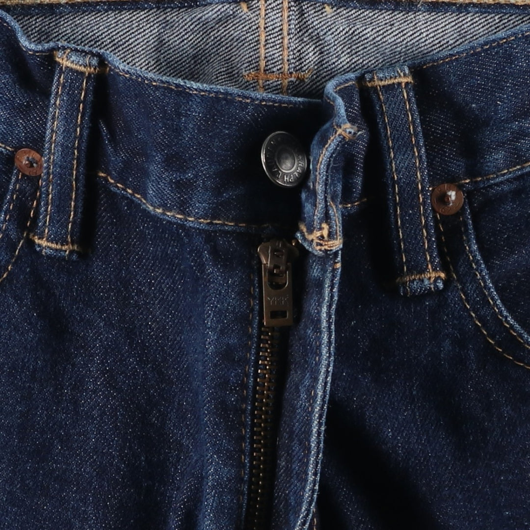Ralph Lauren Polo RALPH LAUREN Men's Tapered Denim Pants, Size W34 cotton Navy blue Vintage Second Hand