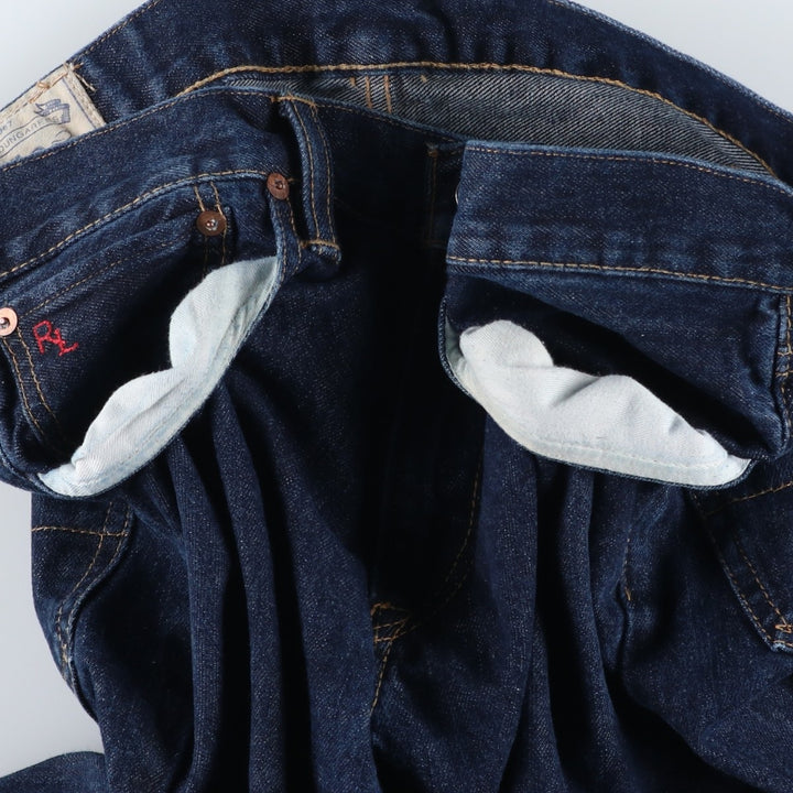Ralph Lauren Polo RALPH LAUREN Men's Tapered Denim Pants, Size W34 cotton Navy blue Vintage Second Hand