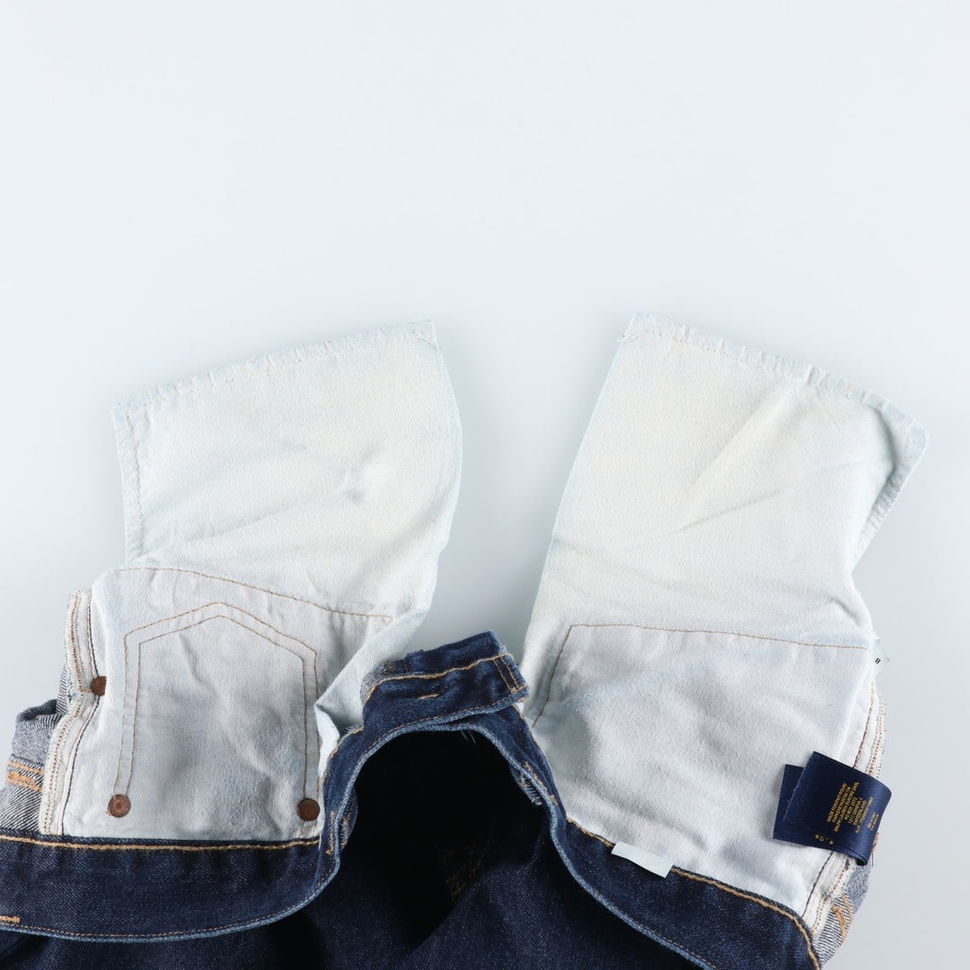 Ralph Lauren Polo RALPH LAUREN Men's Tapered Denim Pants, Size W34 cotton Navy blue Vintage Second Hand
