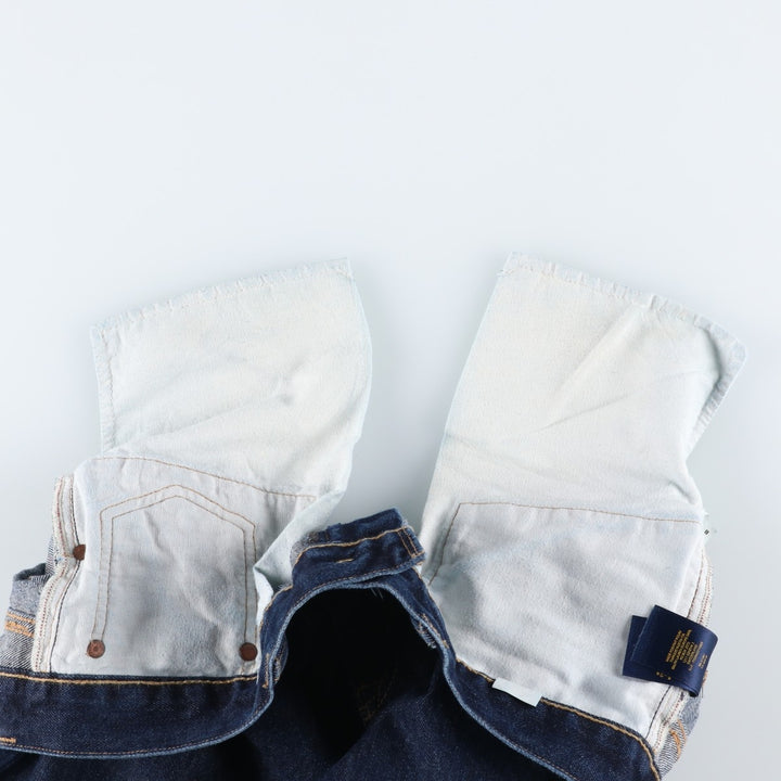 Ralph Lauren Polo RALPH LAUREN Men's Tapered Denim Pants, Size W34 cotton Navy blue Vintage Second Hand
