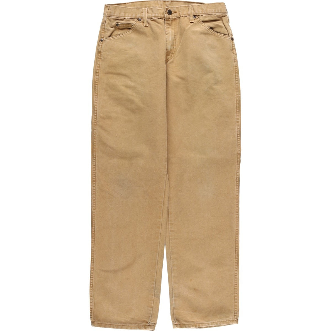 Dickies Duck Work Pants, Men's, Size W33 cotton beige type brown Vintage Second Hand