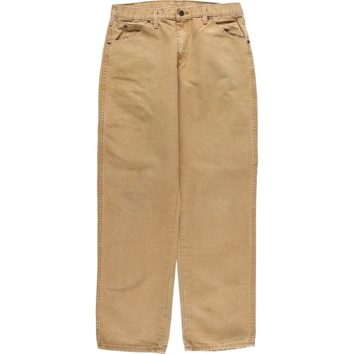 Dickies Duck Work Pants, Men's, Size W33 cotton beige type brown Vintage Second Hand