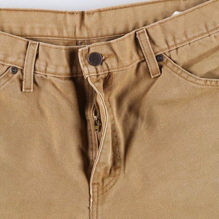 Dickies Duck Work Pants, Men's, Size W33 cotton beige type brown Vintage Second Hand