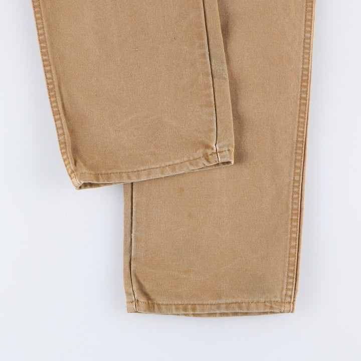 Dickies Duck Work Pants, Men's, Size W33 cotton beige type brown Vintage Second Hand