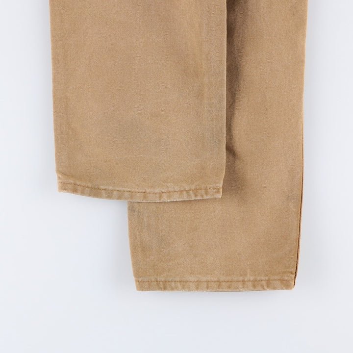 Dickies Duck Work Pants, Men's, Size W33 cotton beige type brown Vintage Second Hand