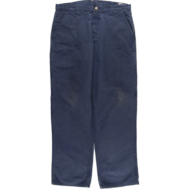 Carhartt Dungaree Fit Duck Work Pants, Men's, Size 35 cotton navy blue type Vintage Second Hand