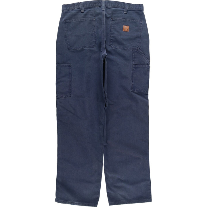 Carhartt Dungaree Fit Duck Work Pants, Men's, Size 35 cotton navy blue type Vintage Second Hand