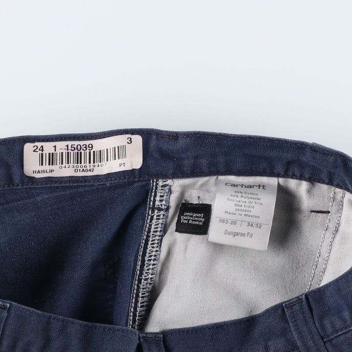Carhartt Dungaree Fit Duck Work Pants, Men's, Size 35 cotton navy blue type Vintage Second Hand