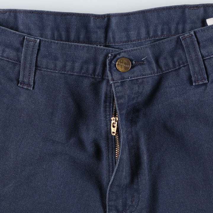 Carhartt Dungaree Fit Duck Work Pants, Men's, Size 35 cotton navy blue type Vintage Second Hand