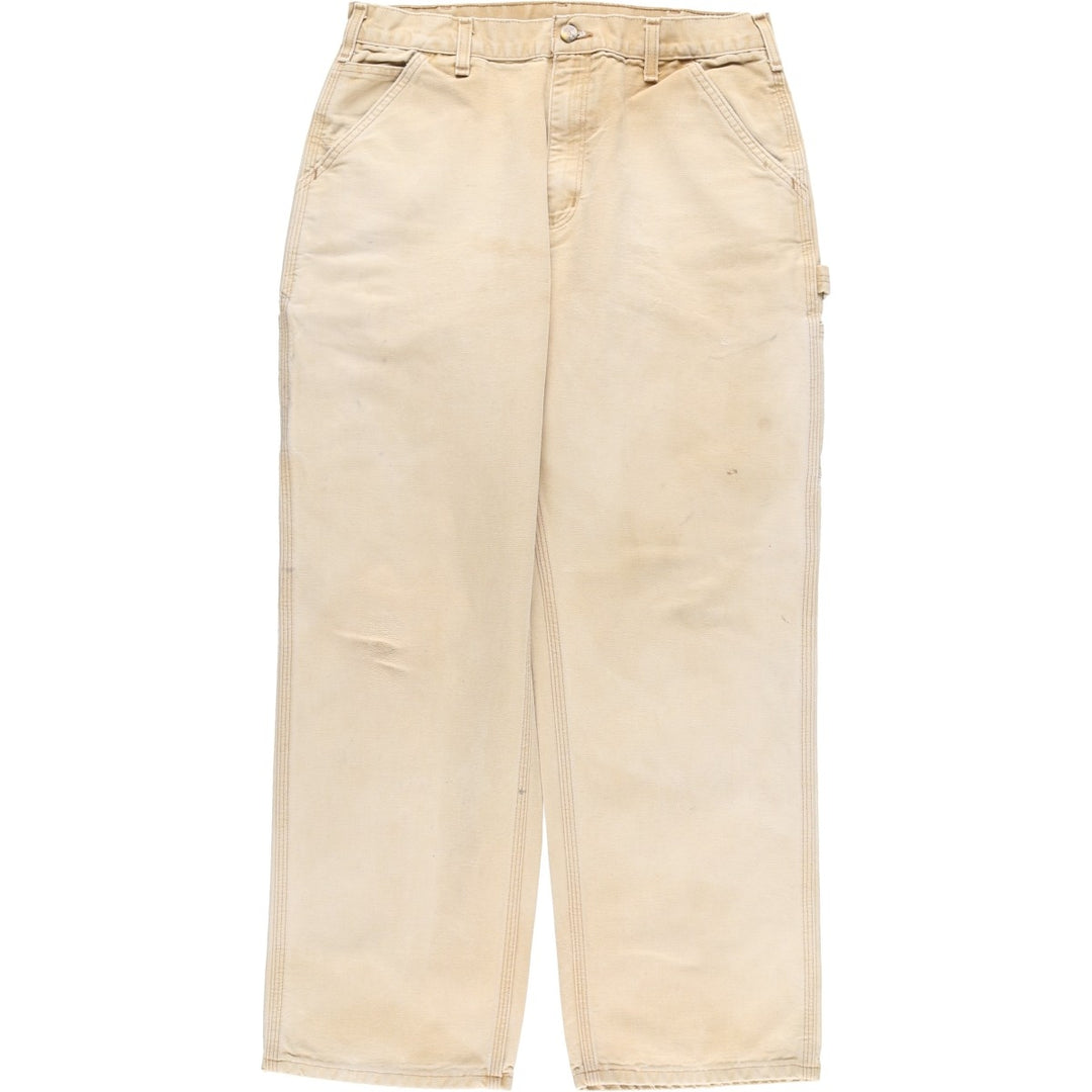 Carhartt Original Dungaree Fit Duck Painter Pants, Men's, W32 equivalent cotton Beige type Vintage Second Hand