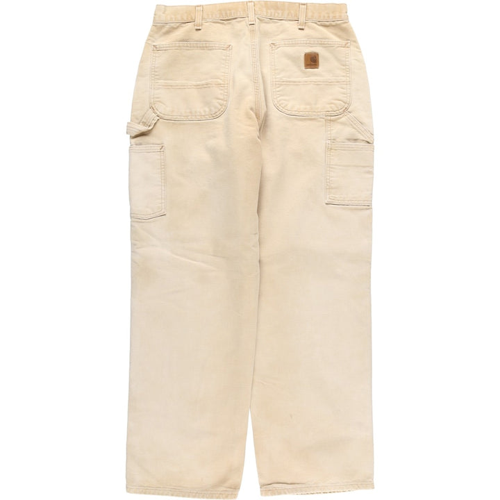 Carhartt Original Dungaree Fit Duck Painter Pants, Men's, W32 equivalent cotton Beige type Vintage Second Hand