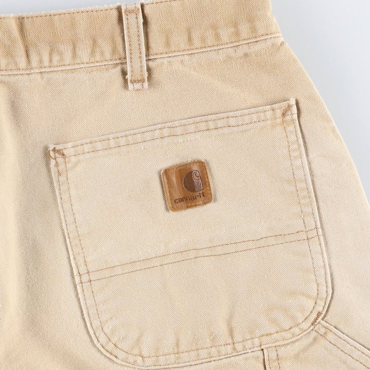 Carhartt Original Dungaree Fit Duck Painter Pants, Men's, W32 equivalent cotton Beige type Vintage Second Hand