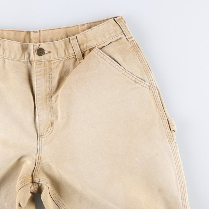 Carhartt Original Dungaree Fit Duck Painter Pants, Men's, W32 equivalent cotton Beige type Vintage Second Hand