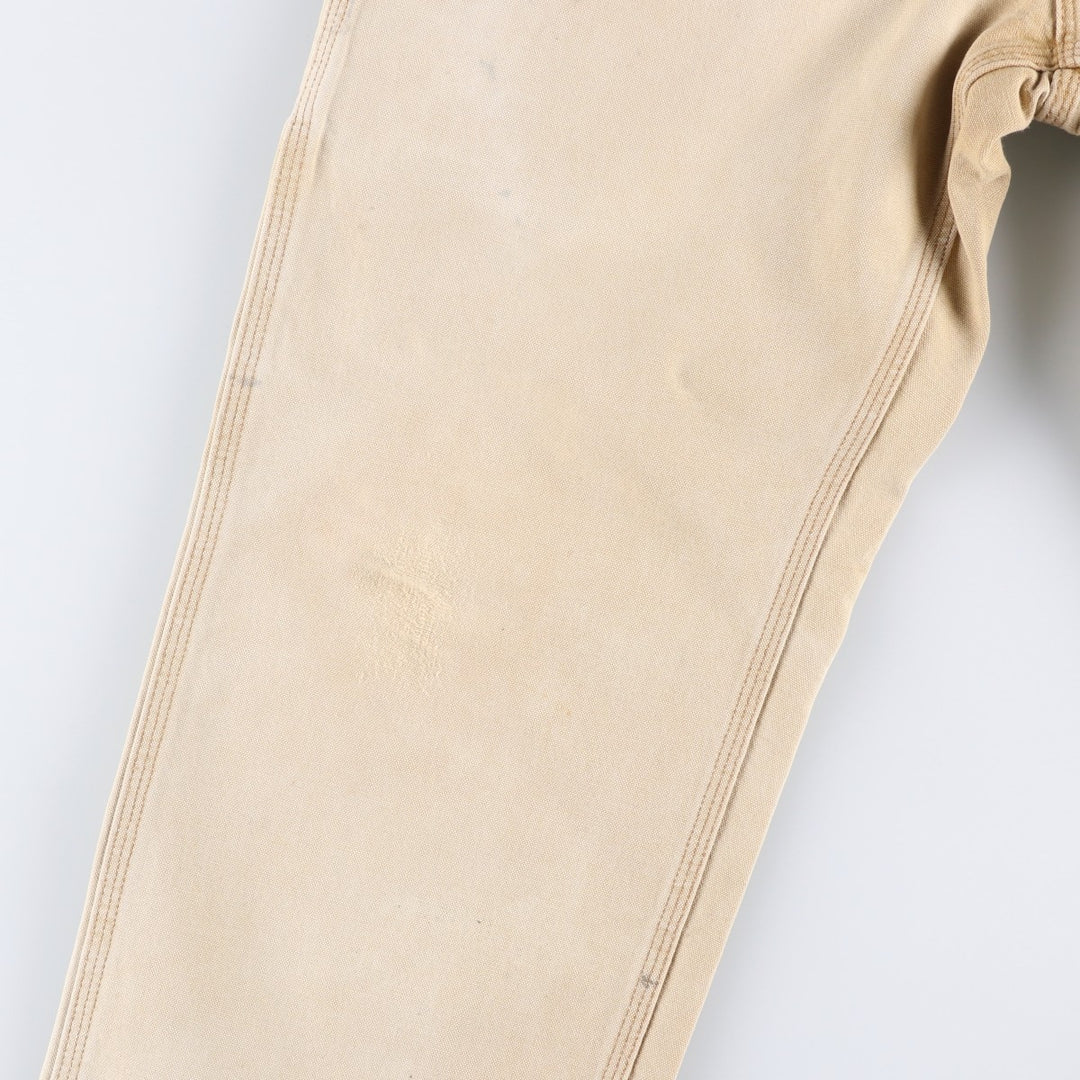 Carhartt Original Dungaree Fit Duck Painter Pants, Men's, W32 equivalent cotton Beige type Vintage Second Hand