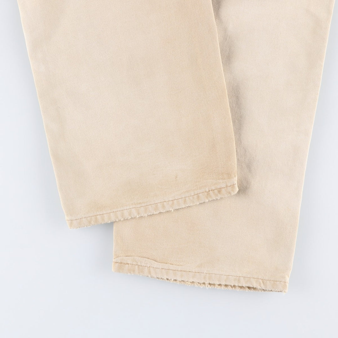 Carhartt Original Dungaree Fit Duck Painter Pants, Men's, W32 equivalent cotton Beige type Vintage Second Hand