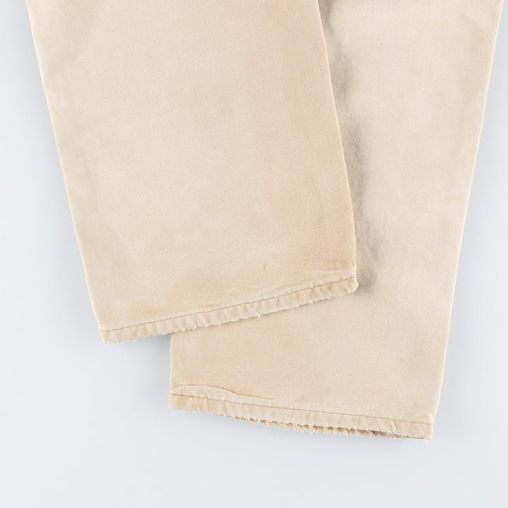 Carhartt Original Dungaree Fit Duck Painter Pants, Men's, W32 equivalent cotton Beige type Vintage Second Hand