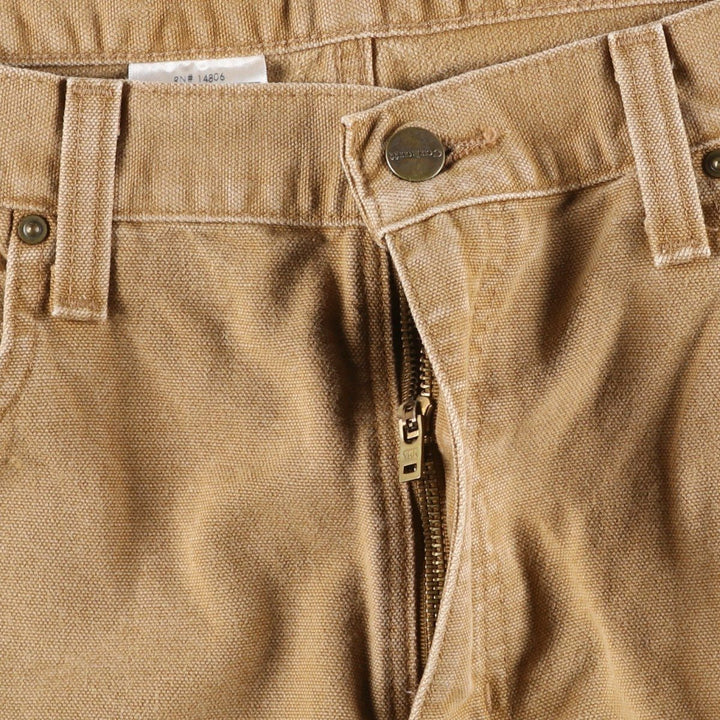Carhartt Relaxed Fit Duck Work Pants, Men's, W37 equivalent cotton beige type brown Vintage Second Hand