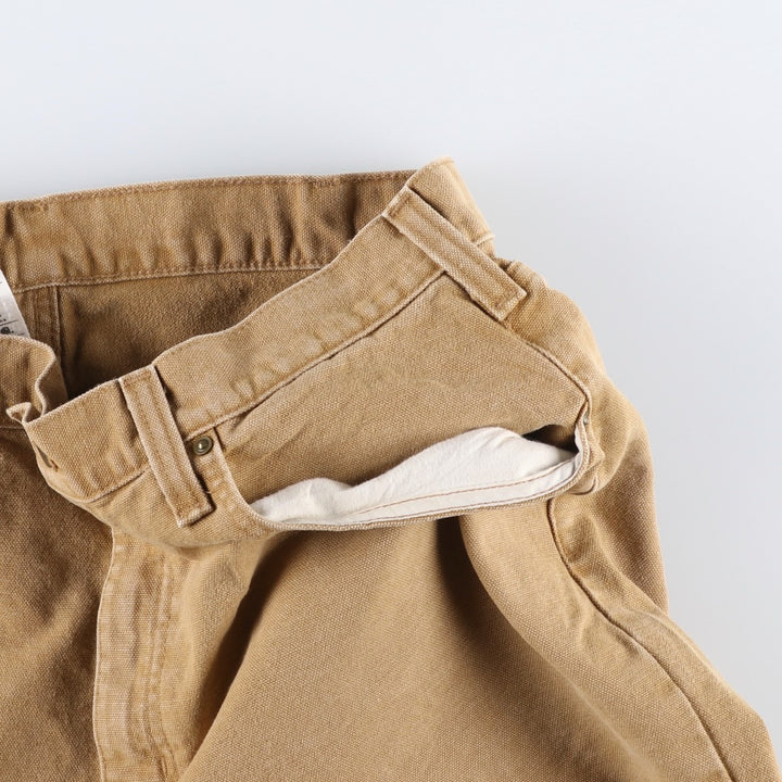 Carhartt Relaxed Fit Duck Work Pants, Men's, W37 equivalent cotton beige type brown Vintage Second Hand