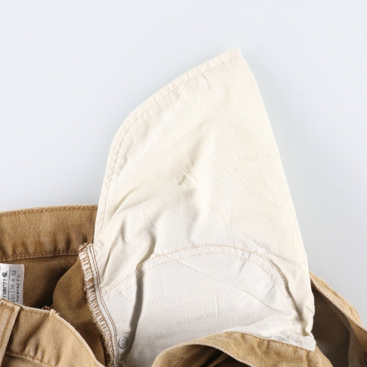 Carhartt Relaxed Fit Duck Work Pants, Men's, W37 equivalent cotton beige type brown Vintage Second Hand
