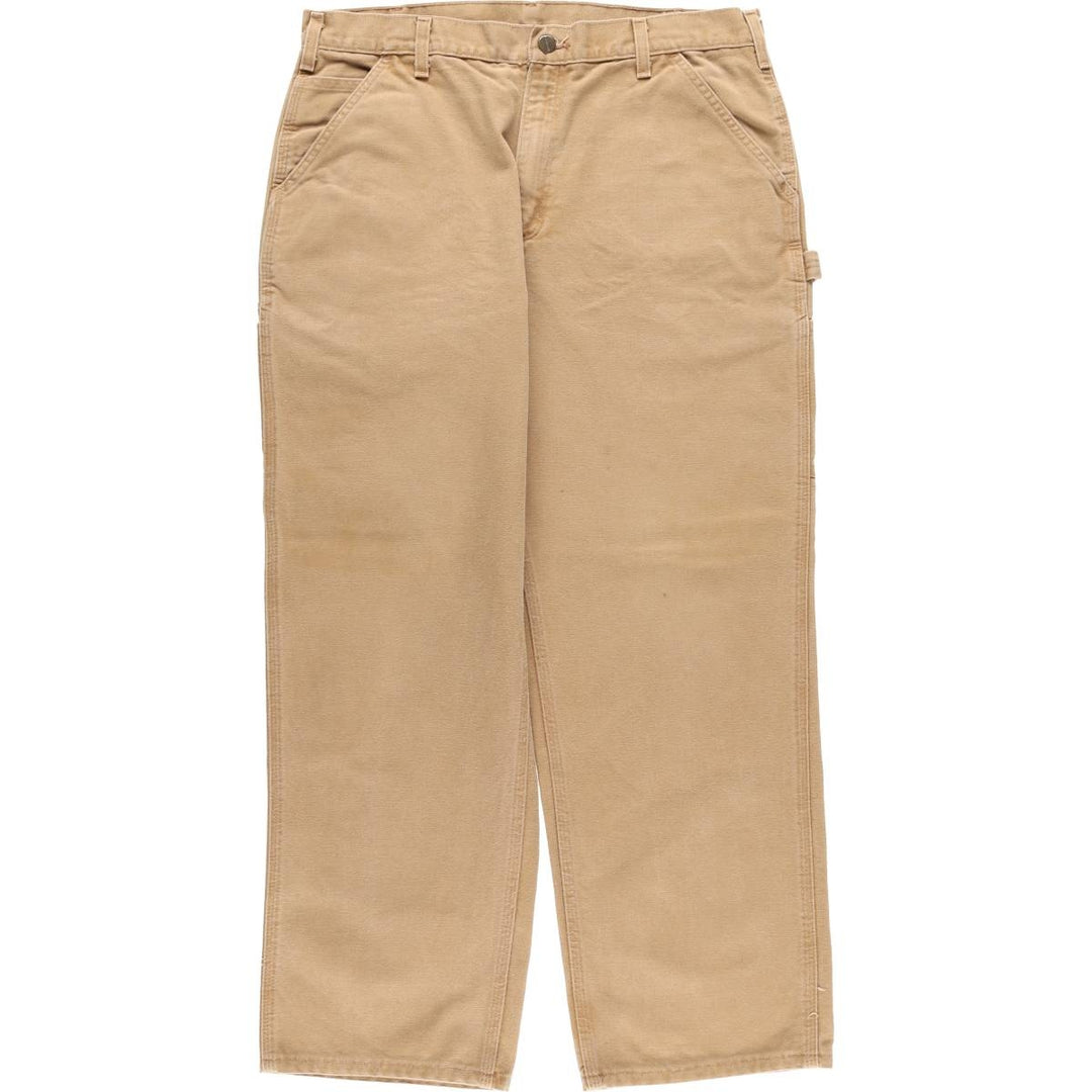 Carhartt Original Dungaree Fit Duck Painter Pants, Men's, W36 equivalent cotton brown type Vintage Second Hand