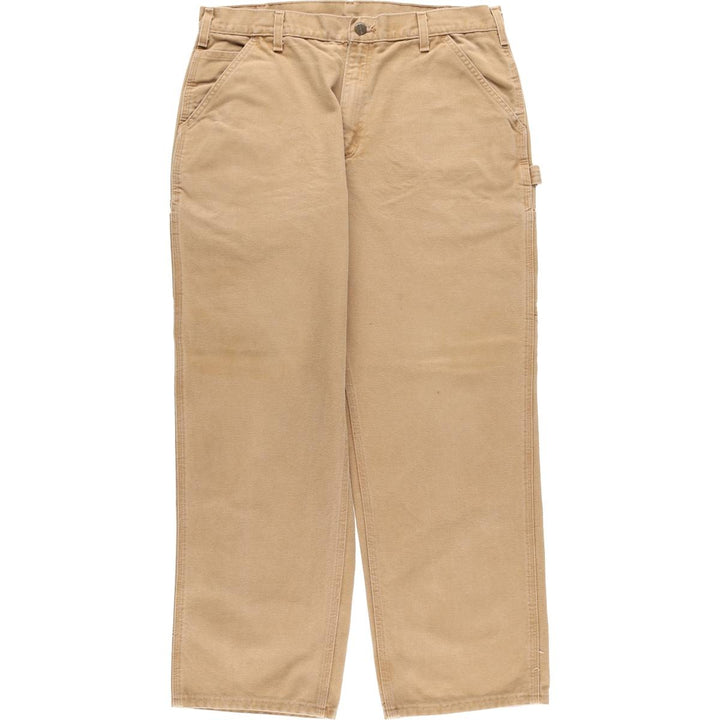 Carhartt Original Dungaree Fit Duck Painter Pants, Men's, W36 equivalent cotton brown type Vintage Second Hand