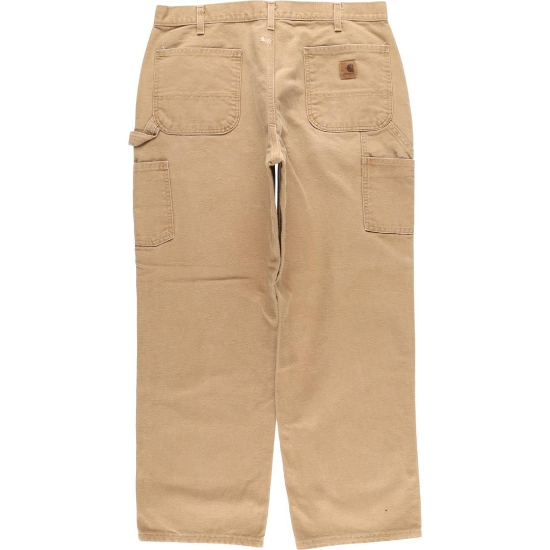 Carhartt Original Dungaree Fit Duck Painter Pants, Men's, W36 equivalent cotton brown type Vintage Second Hand