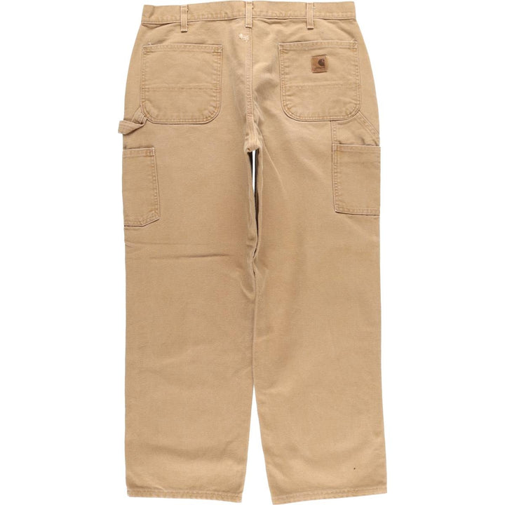 Carhartt Original Dungaree Fit Duck Painter Pants, Men's, W36 equivalent cotton brown type Vintage Second Hand