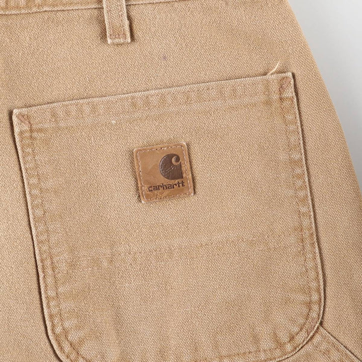 Carhartt Original Dungaree Fit Duck Painter Pants, Men's, W36 equivalent cotton brown type Vintage Second Hand