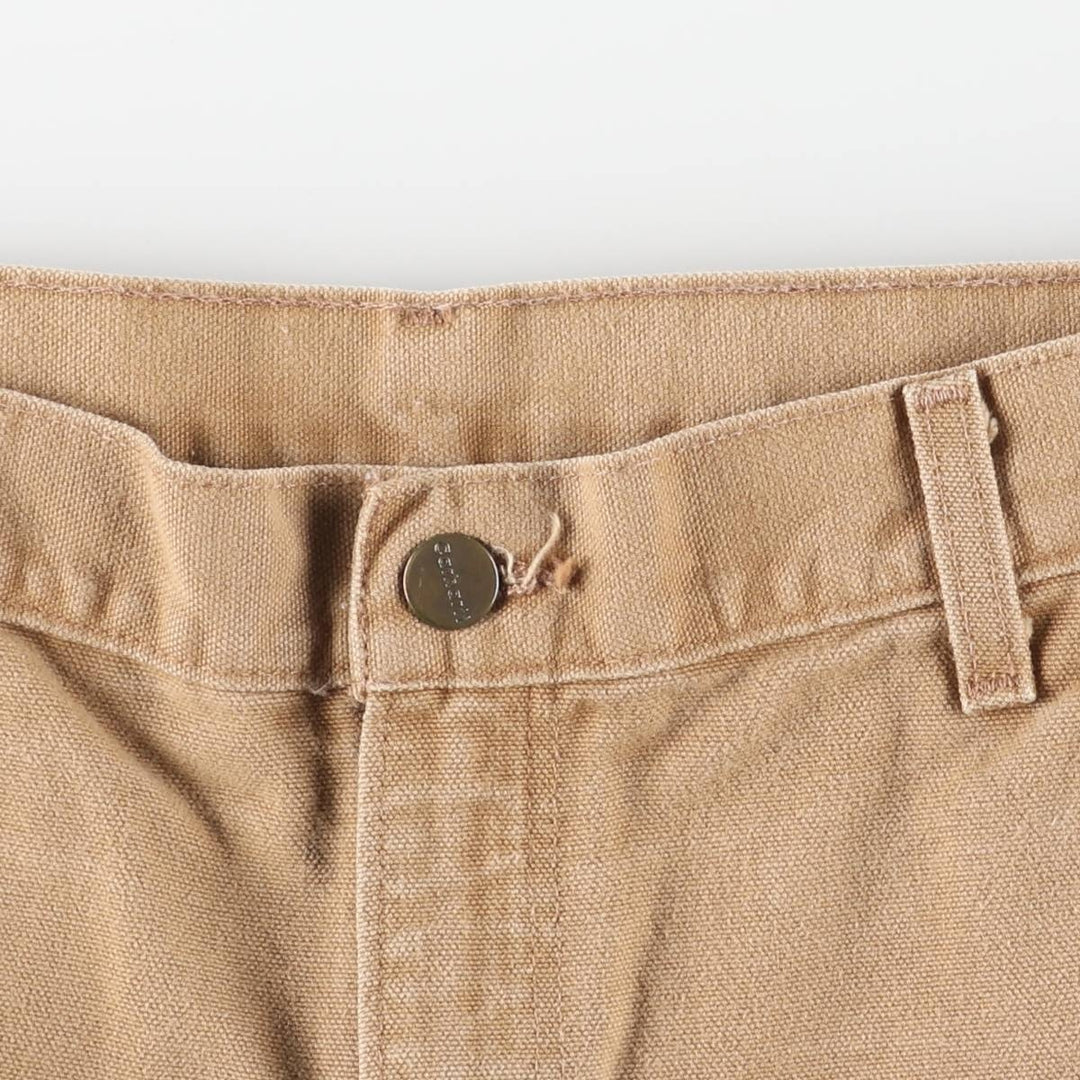 Carhartt Original Dungaree Fit Duck Painter Pants, Men's, W36 equivalent cotton brown type Vintage Second Hand