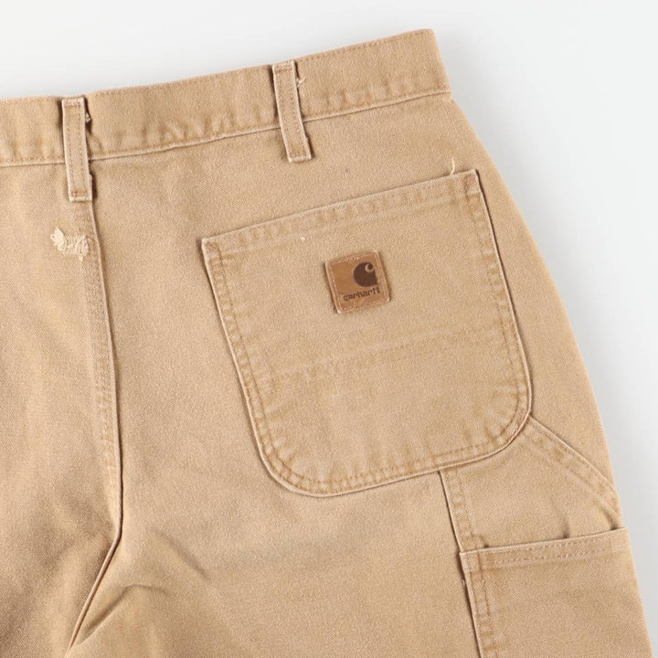 Carhartt Original Dungaree Fit Duck Painter Pants, Men's, W36 equivalent cotton brown type Vintage Second Hand