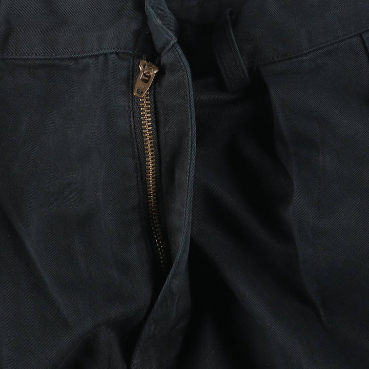 Ralph Lauren POLO RALPH LAUREN ANDREW PANT Two-pleat chino pants Men's size W36 cotton black type Vintage Second Hand