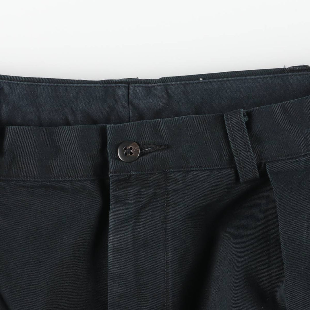 Ralph Lauren POLO RALPH LAUREN ANDREW PANT Two-pleat chino pants Men's size W36 cotton black type Vintage Second Hand
