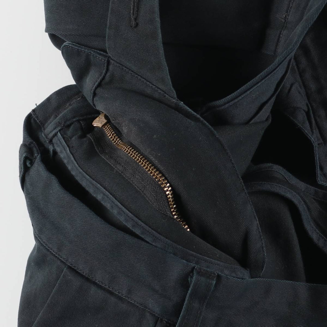 Ralph Lauren POLO RALPH LAUREN ANDREW PANT Two-pleat chino pants Men's size W36 cotton black type Vintage Second Hand