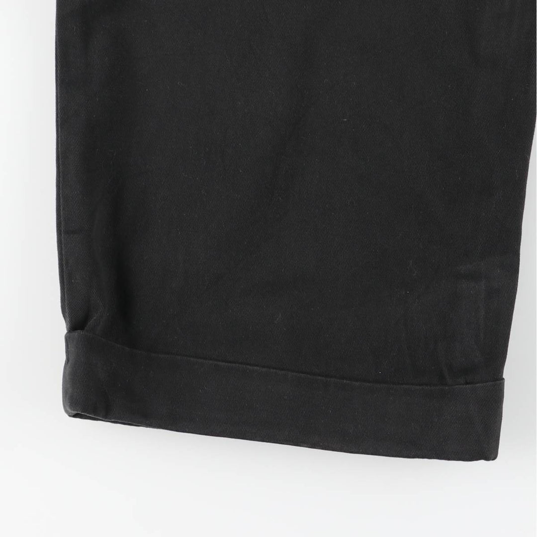 Ralph Lauren POLO by Ralph Lauren Two-pleat Chino Pants for Men, W33 equivalent cotton black type Vintage Second Hand