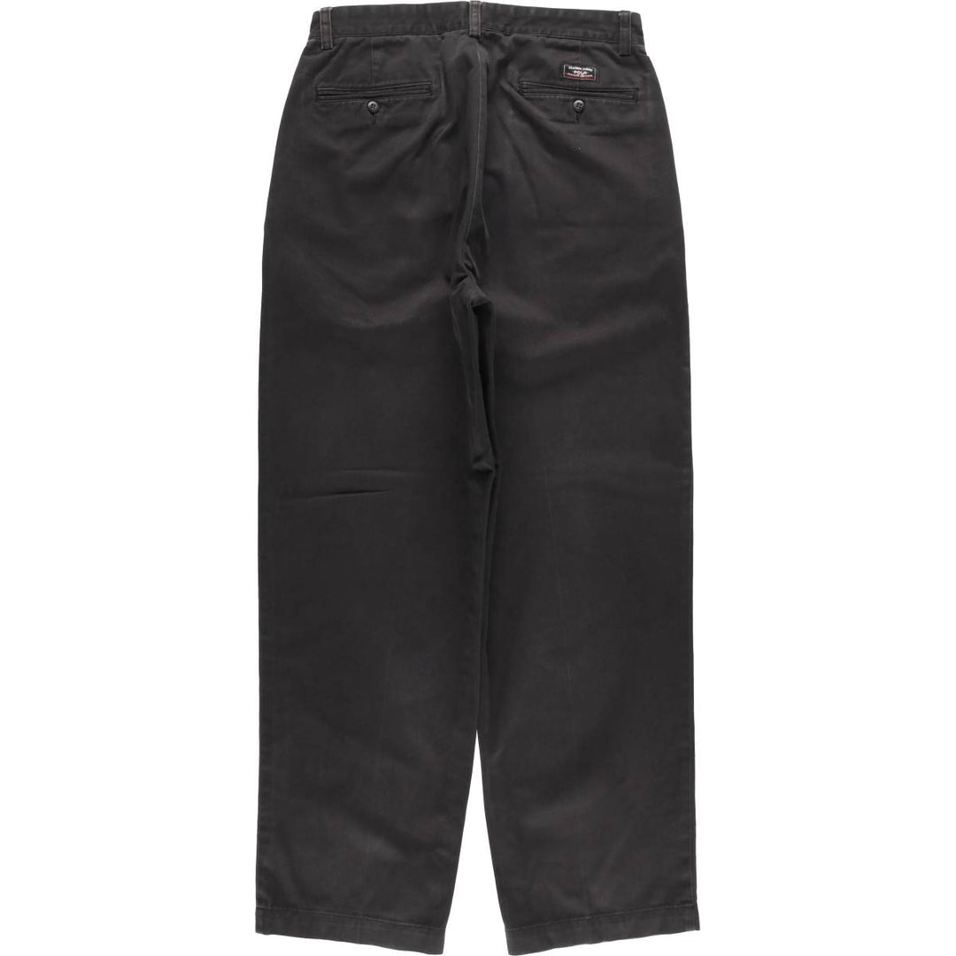 Ralph Lauren POLO by Ralph Lauren ANDREW PANT Two-pleat chino pants for men, equivalent to W31 cotton black type Vintage Second Hand