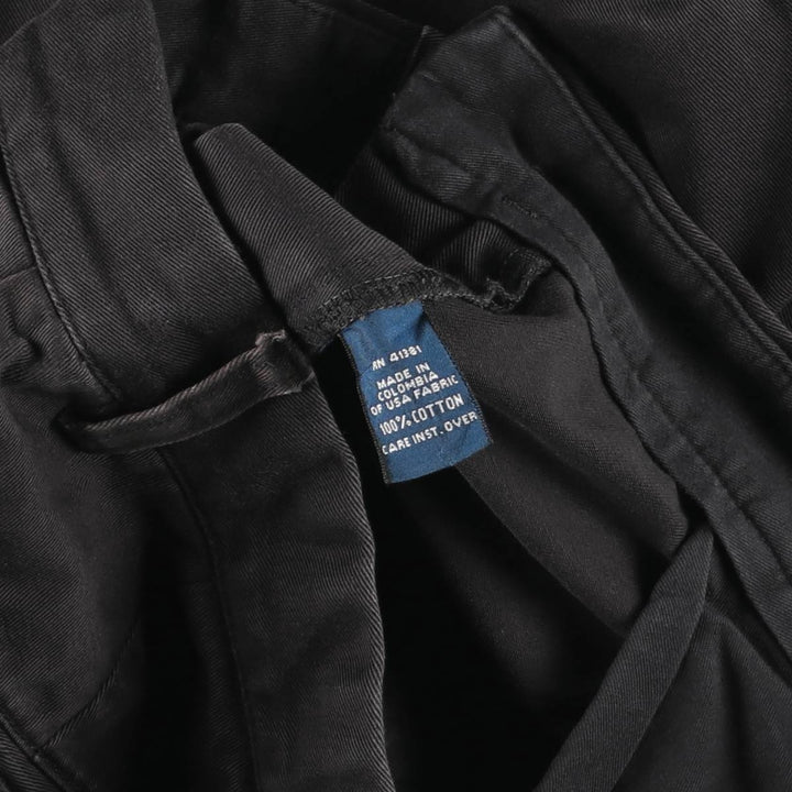 Ralph Lauren POLO by Ralph Lauren ANDREW PANT Two-pleat chino pants for men, equivalent to W31 cotton black type Vintage Second Hand