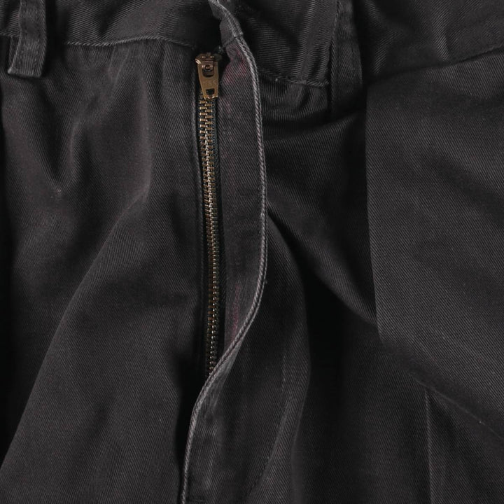 Ralph Lauren POLO by Ralph Lauren ANDREW PANT Two-pleat chino pants for men, equivalent to W31 cotton black type Vintage Second Hand