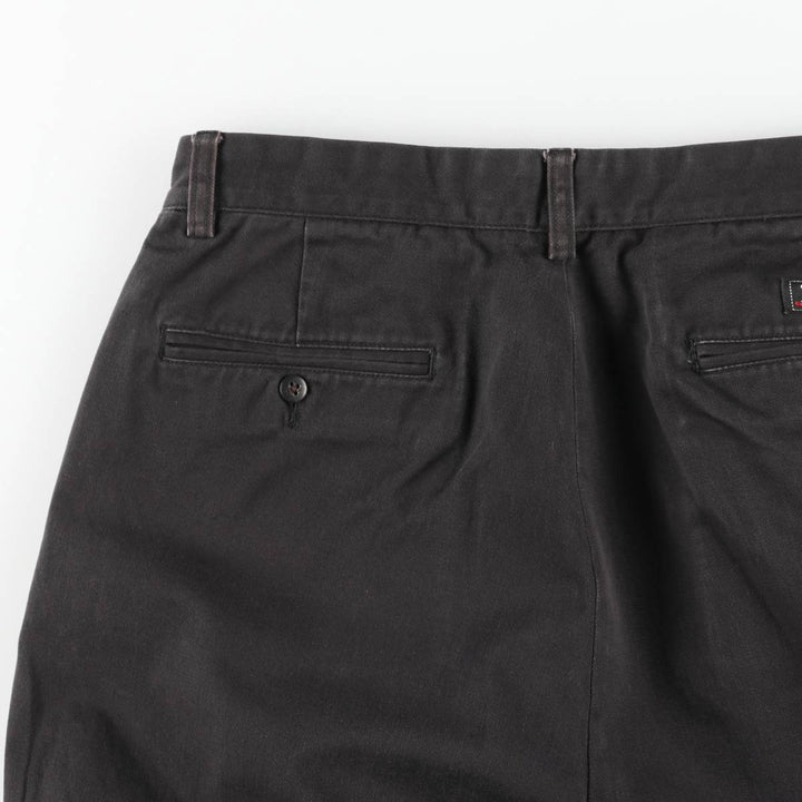 Ralph Lauren POLO by Ralph Lauren ANDREW PANT Two-pleat chino pants for men, equivalent to W31 cotton black type Vintage Second Hand