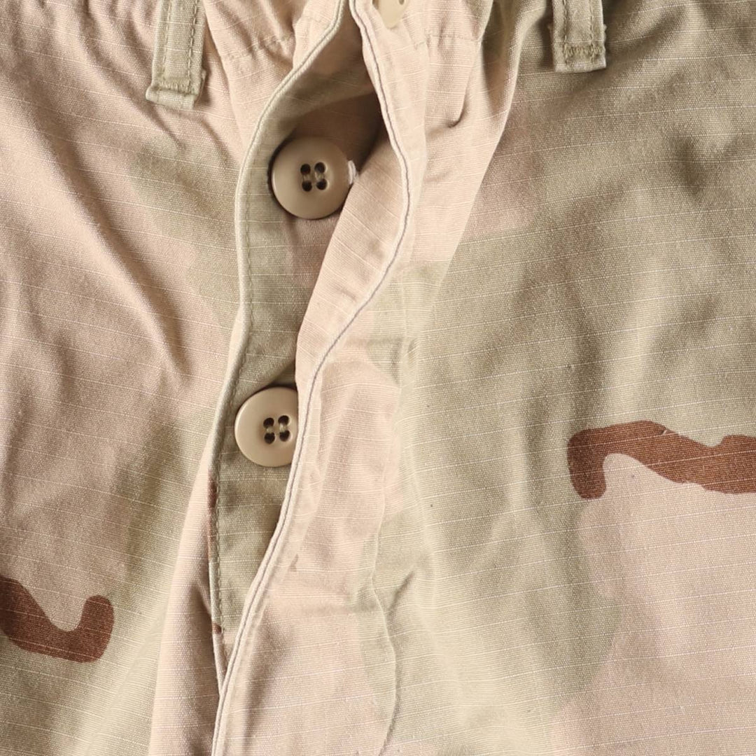 Authentic 2000'S US military camouflage Pattern 3C desert camo ripstop military cargo pants, made in the USA, MEDIUM-REGULAR, men's size w34 cotton Beige type Vintage Second Hand