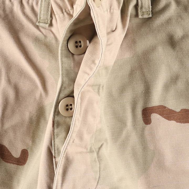 Authentic 2000'S US military camouflage Pattern 3C desert camo ripstop military cargo pants, made in the USA, MEDIUM-REGULAR, men's size w34 cotton Beige type Vintage Second Hand