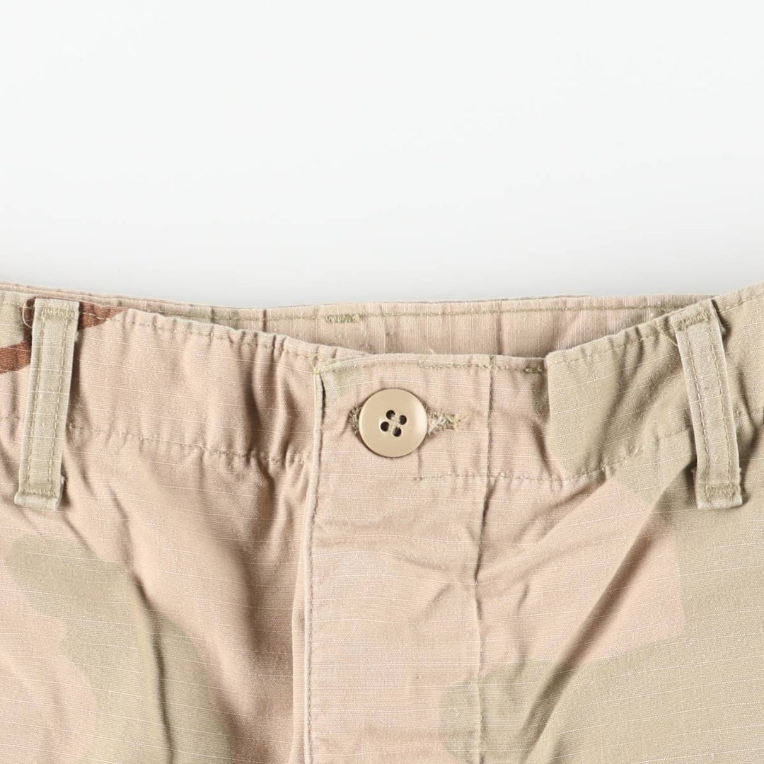Authentic 2000'S US military camouflage Pattern 3C desert camo ripstop military cargo pants, made in the USA, MEDIUM-REGULAR, men's size w34 cotton Beige type Vintage Second Hand